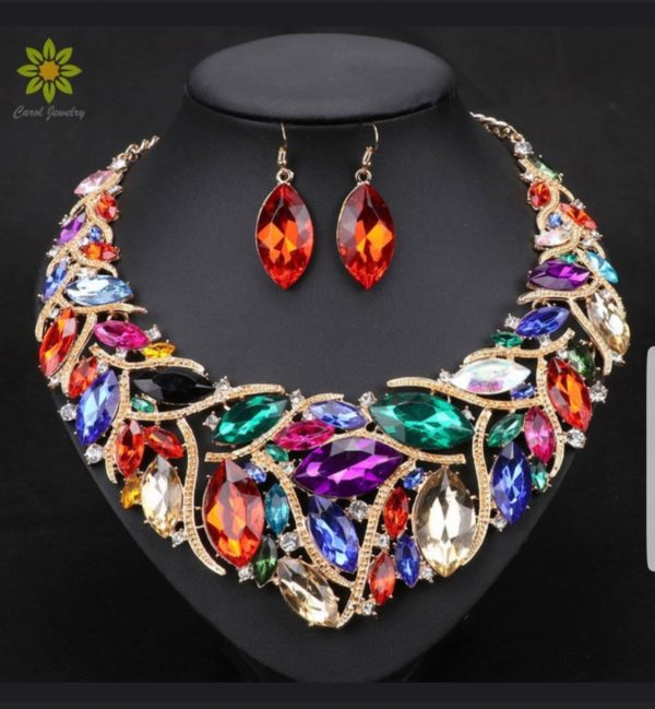 Necklace Set With The Earrings