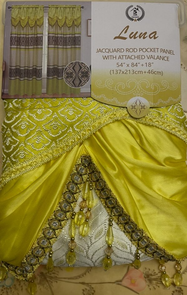 Luna Curtain Yellow